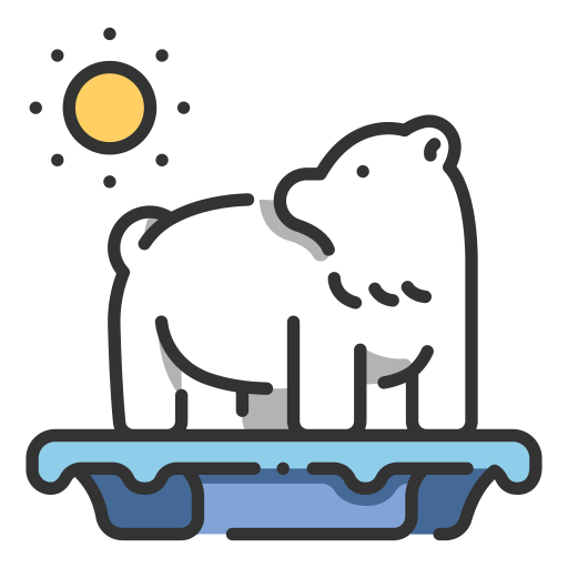 picture of polarbear on ice